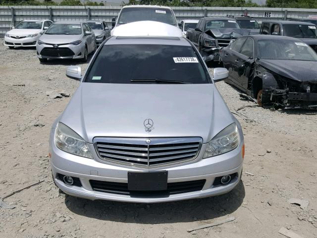 WDDGF81XX8F101374 - 2008 MERCEDES-BENZ C 300 4MAT SILVER photo 9