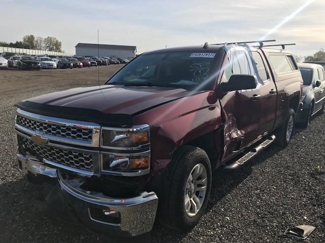 1GCRCREC5EZ370854 - 2014 CHEVROLET SILVERADO MAROON photo 2