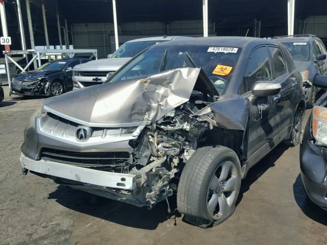 5J8TB18217A009119 - 2007 ACURA RDX GRAY photo 2