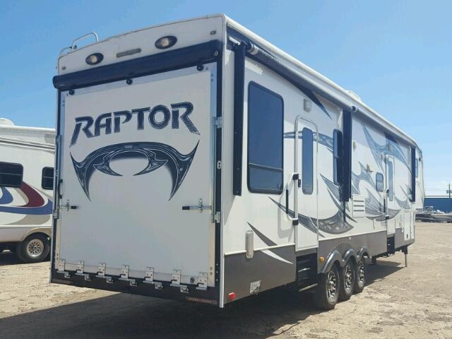 4YDF36528DR800865 - 2013 KEYSTONE RAPTOR WHITE photo 4