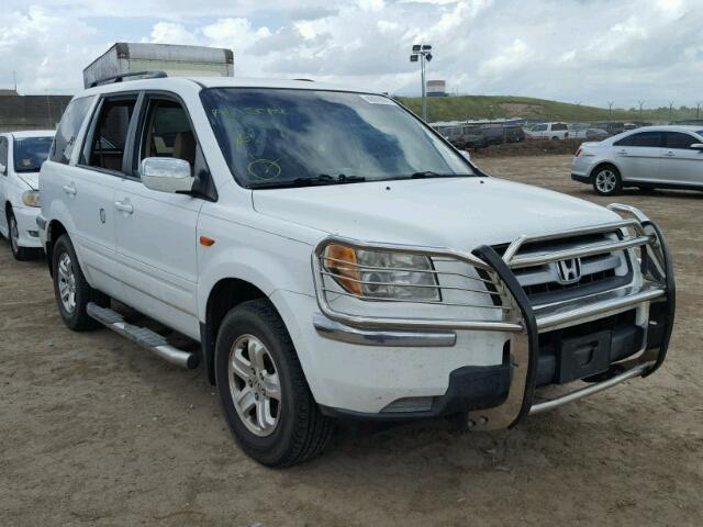 5FNYF28278B001999 - 2008 HONDA PILOT VP WHITE photo 1