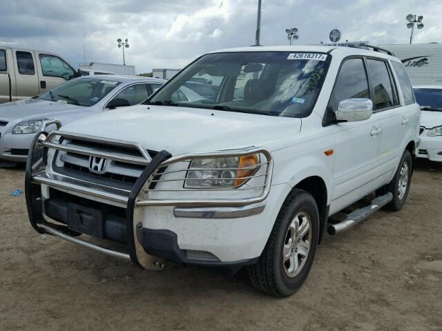 5FNYF28278B001999 - 2008 HONDA PILOT VP WHITE photo 2