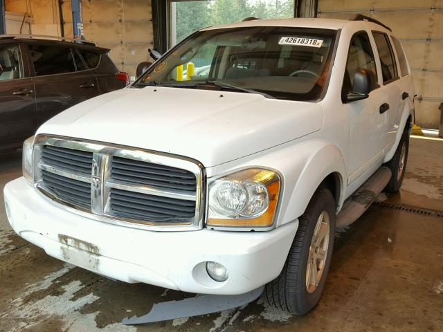 1D4HB48D84F125071 - 2004 DODGE DURANGO SL WHITE photo 2