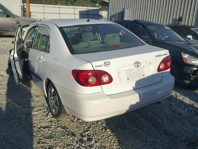 1NXBR32E75Z478159 - 2005 TOYOTA COROLLA WHITE photo 3