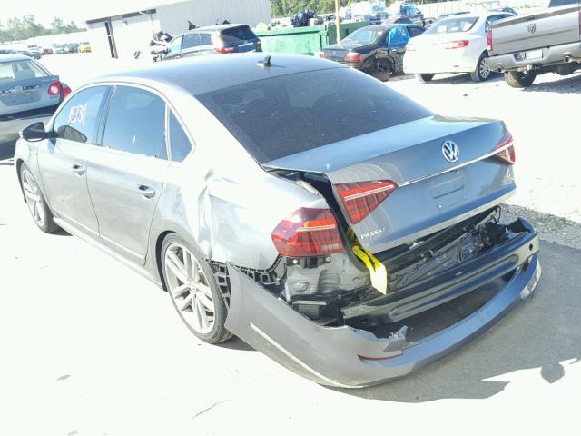 1VWDT7A39HC022984 - 2017 VOLKSWAGEN PASSAT R-L CHARCOAL photo 3