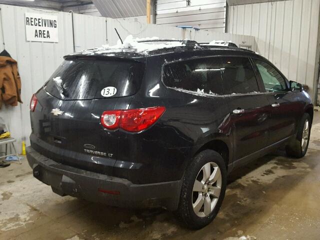 1GNKRGED6BJ395289 - 2011 CHEVROLET TRAVERSE L BLACK photo 4