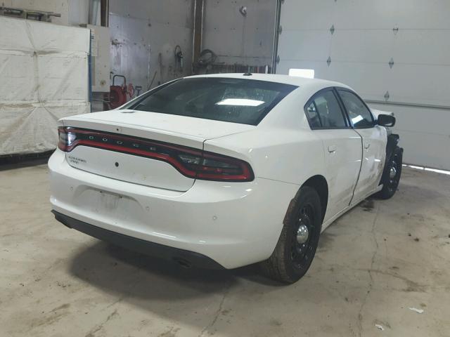 2C3CDXKTXJH301085 - 2018 DODGE CHARGER PO WHITE photo 4