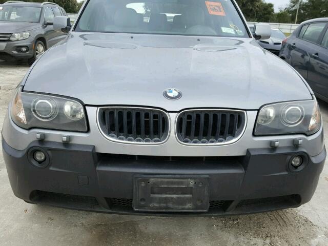 WBXPA93454WC30172 - 2004 BMW X3 GRAY photo 9