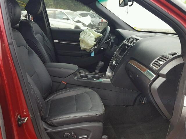 1FM5K8F82HGC70003 - 2017 FORD EXPLORER L 红色 照片 5