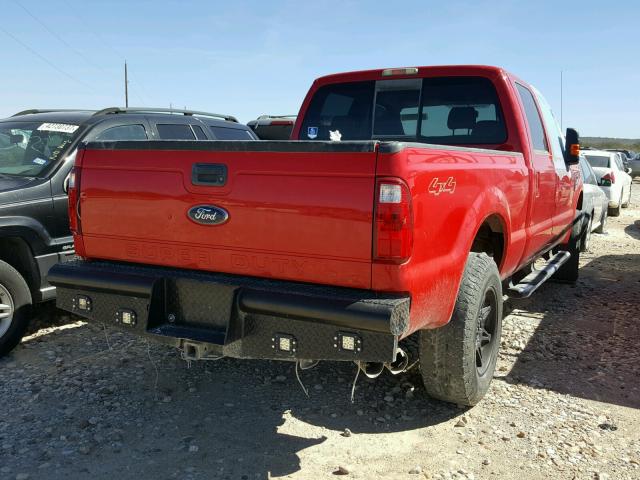 1FTSW2BR1AEA04724 - 2010 FORD F250 SUPER RED photo 4