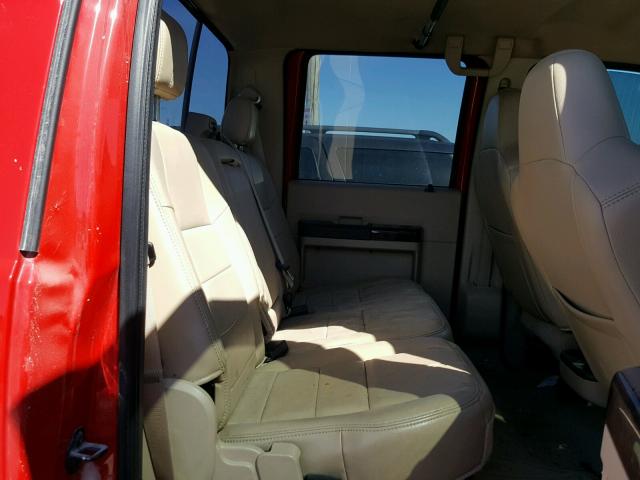 1FTSW2BR1AEA04724 - 2010 FORD F250 SUPER RED photo 6