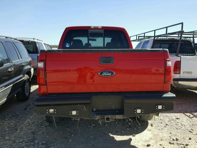 1FTSW2BR1AEA04724 - 2010 FORD F250 SUPER RED photo 9