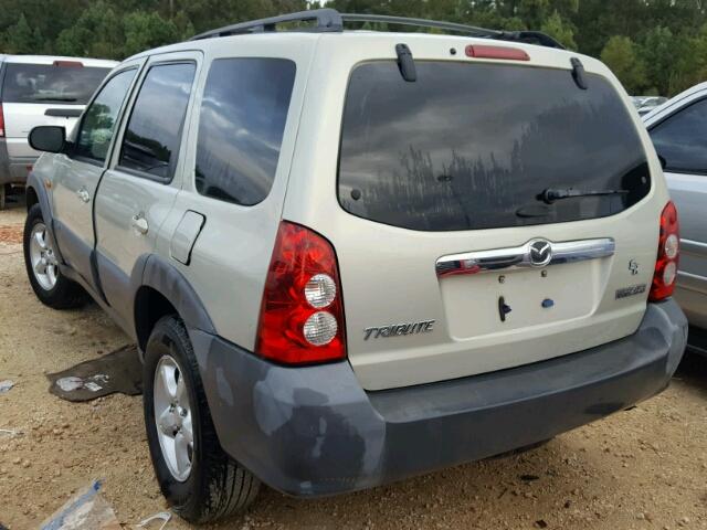 4F2YZ02Z95KM01711 - 2005 MAZDA TRIBUTE I BEIGE photo 3