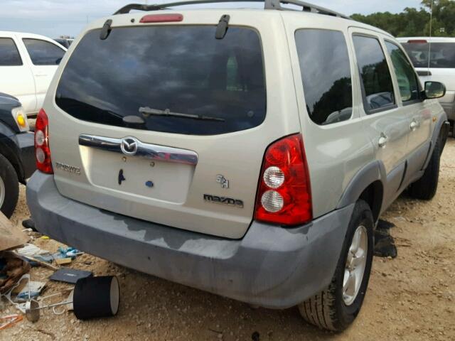 4F2YZ02Z95KM01711 - 2005 MAZDA TRIBUTE I BEIGE photo 4