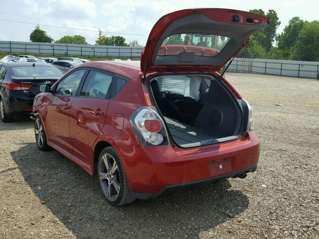 5Y2SR67019Z465631 - 2009 PONTIAC VIBE GT RED photo 3