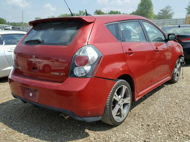 5Y2SR67019Z465631 - 2009 PONTIAC VIBE GT RED photo 4