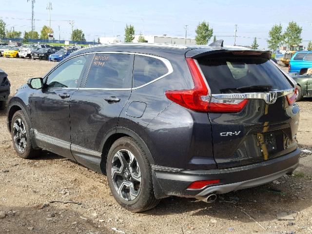 2HKRW2H96JH102315 - 2018 HONDA CR-V TOURI GRAY photo 3