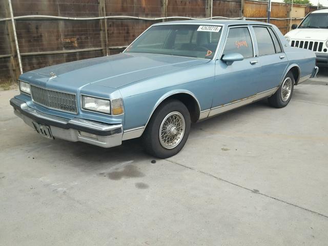 1G1BN51H1HX162081 - 1987 CHEVROLET CAPRICE CL 蓝色 照片 2