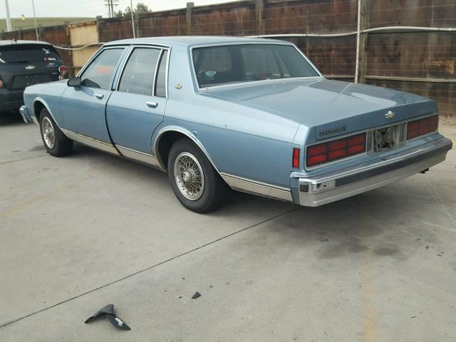 1G1BN51H1HX162081 - 1987 CHEVROLET CAPRICE CL BLUE photo 3