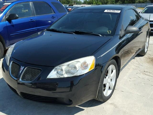 1G2ZH36N074101552 - 2007 PONTIAC G6 BLACK photo 2