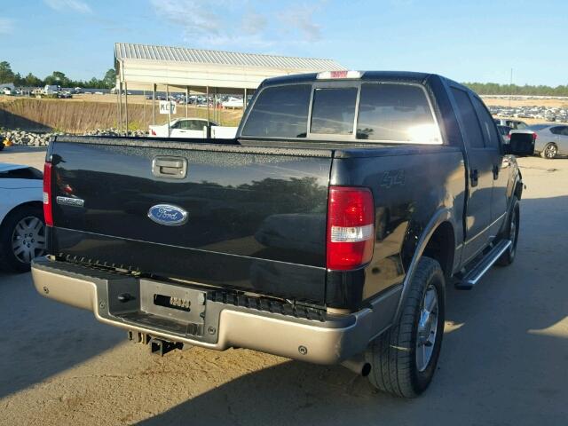 1FTPW14575KE80185 - 2005 FORD F150 SUPER BLACK photo 4