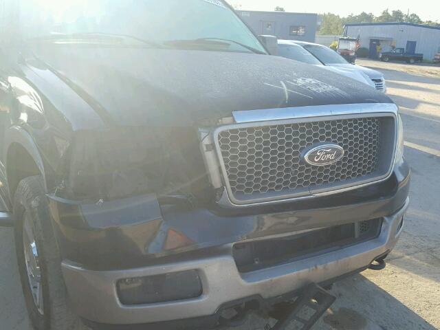 1FTPW14575KE80185 - 2005 FORD F150 SUPER BLACK photo 9