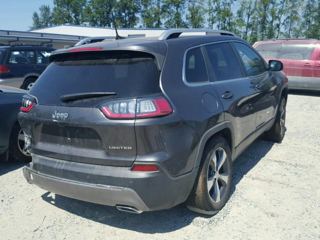 1C4PJMDN7KD180792 - 2019 JEEP CHEROKEE L GRAY photo 4