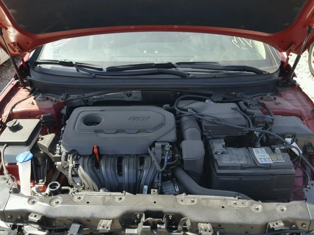 5NPE34AF9HH468444 - 2017 HYUNDAI SONATA SPO RED photo 7