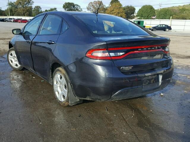 1C3CDFAA6ED768145 - 2014 DODGE DART GRAY photo 3