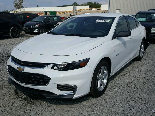 1G1ZB5ST3HF111360 - 2017 CHEVROLET MALIBU LS WHITE photo 2