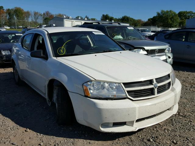 1B3CC4FB9AN134029 - 2010 DODGE AVENGER SX WHITE photo 1