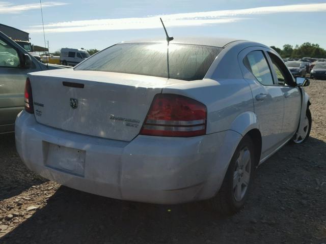 1B3CC4FB9AN134029 - 2010 DODGE AVENGER SX WHITE photo 4