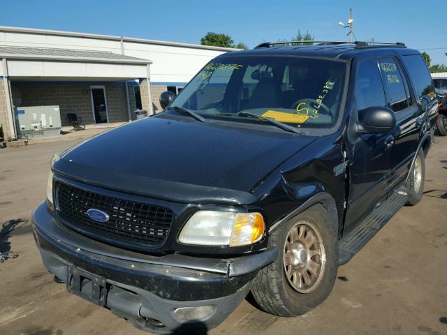 1FMPU16L51LB73194 - 2001 FORD EXPEDITION BLACK photo 2