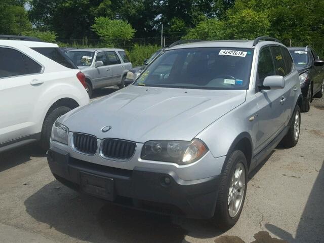 WBXPA73434WC40011 - 2004 BMW X3 2.5I SILVER photo 2