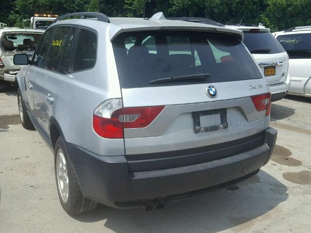 WBXPA73434WC40011 - 2004 BMW X3 2.5I SILVER photo 3