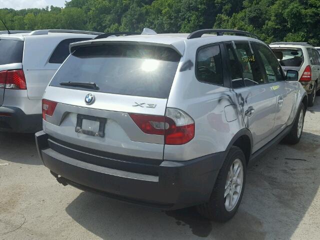 WBXPA73434WC40011 - 2004 BMW X3 2.5I SILVER photo 4