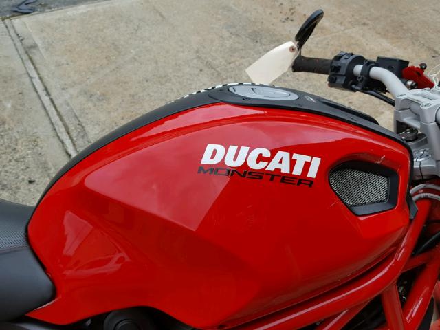 ZDM1RANN3EB075151 - 2014 DUCATI MONSTER 79 RED photo 5