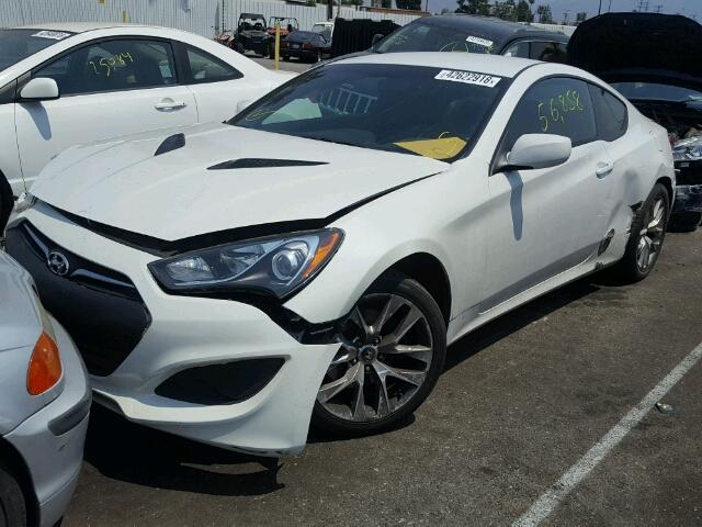 KMHHT6KD5DU104359 - 2013 HYUNDAI GENESIS CO WHITE photo 2