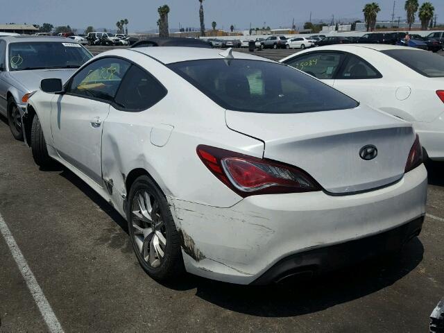 KMHHT6KD5DU104359 - 2013 HYUNDAI GENESIS CO WHITE photo 3