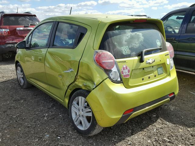 KL8CD6S98DC614601 - 2013 CHEVROLET SPARK GREEN photo 3