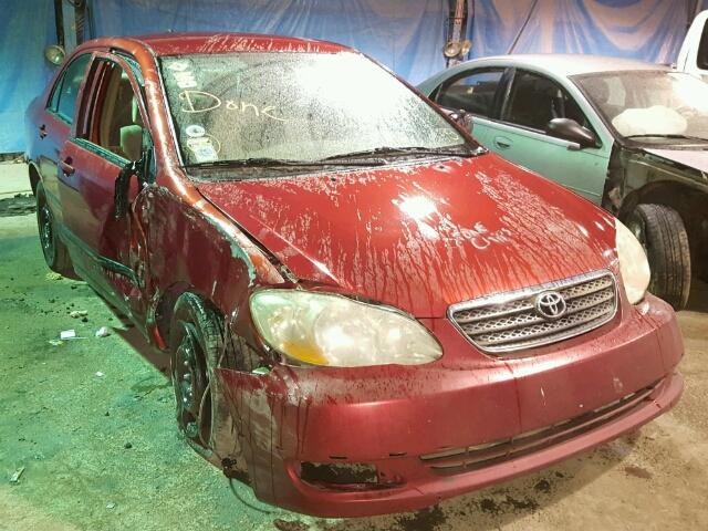 JTDBR32E270125634 - 2007 TOYOTA COROLLA RED photo 1