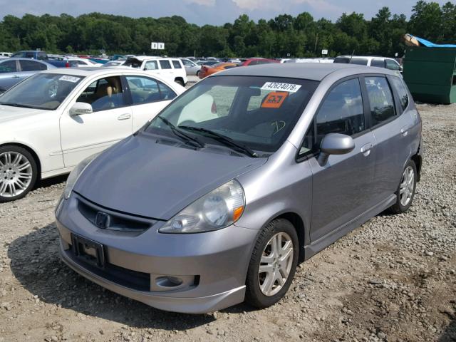 JHMGD38647S024747 - 2007 HONDA FIT S 灰色 照片 2