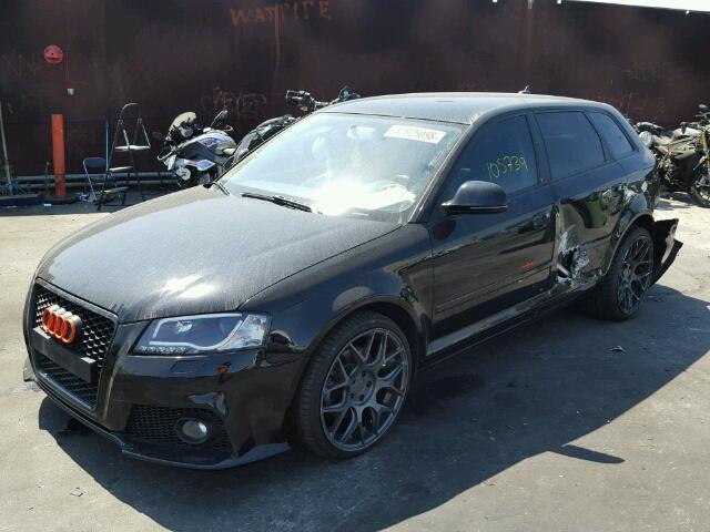 WAUHE78P09A126555 - 2009 AUDI A3 2.0T BLACK photo 2