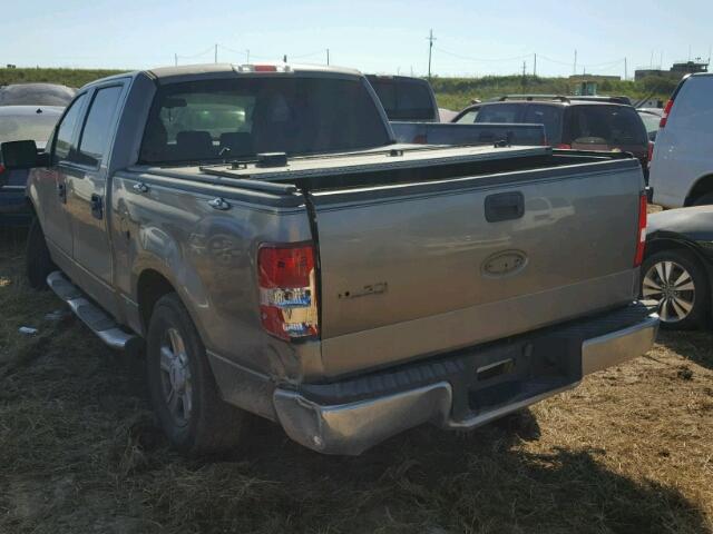 1FTRW12W04KB60127 - 2004 FORD F150 TAN photo 3