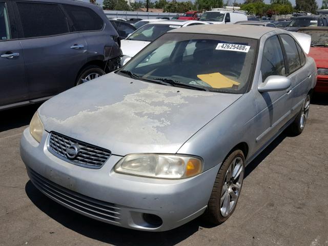 3N1CB51D53L792646 - 2003 NISSAN SENTRA XE SILVER photo 2