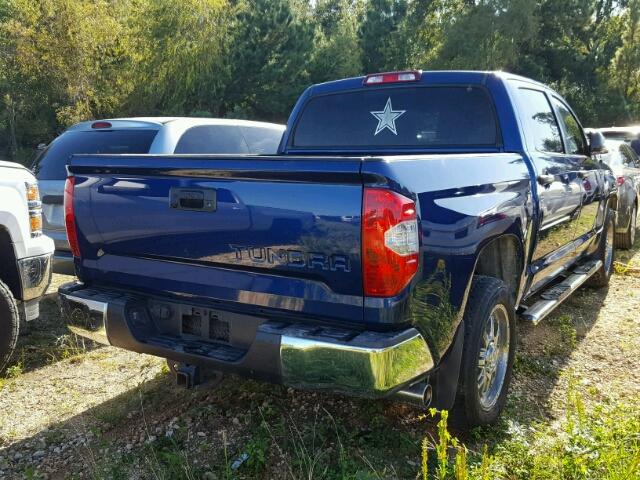 5TFEY5F10EX161474 - 2014 TOYOTA TUNDRA CRE BLUE photo 4