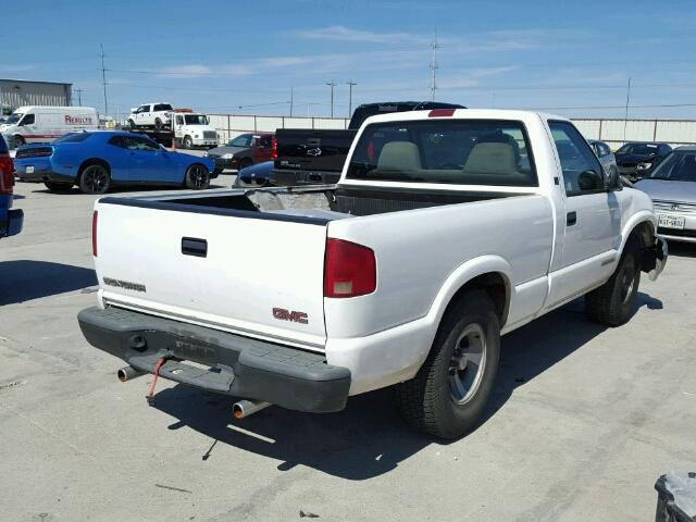 1GTCS1444W8514552 - 1998 GMC SONOMA WHITE photo 4