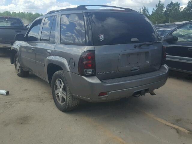 1GNDT13SX72196918 - 2007 CHEVROLET TRAILBLAZE GRAY photo 3