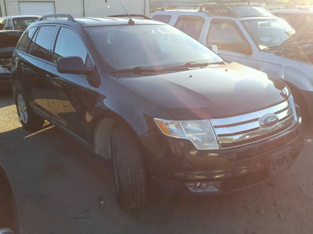 2FMDK48C58BA15861 - 2008 FORD EDGE BLACK photo 1