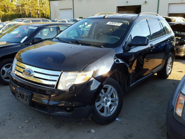 2FMDK48C58BA15861 - 2008 FORD EDGE BLACK photo 2